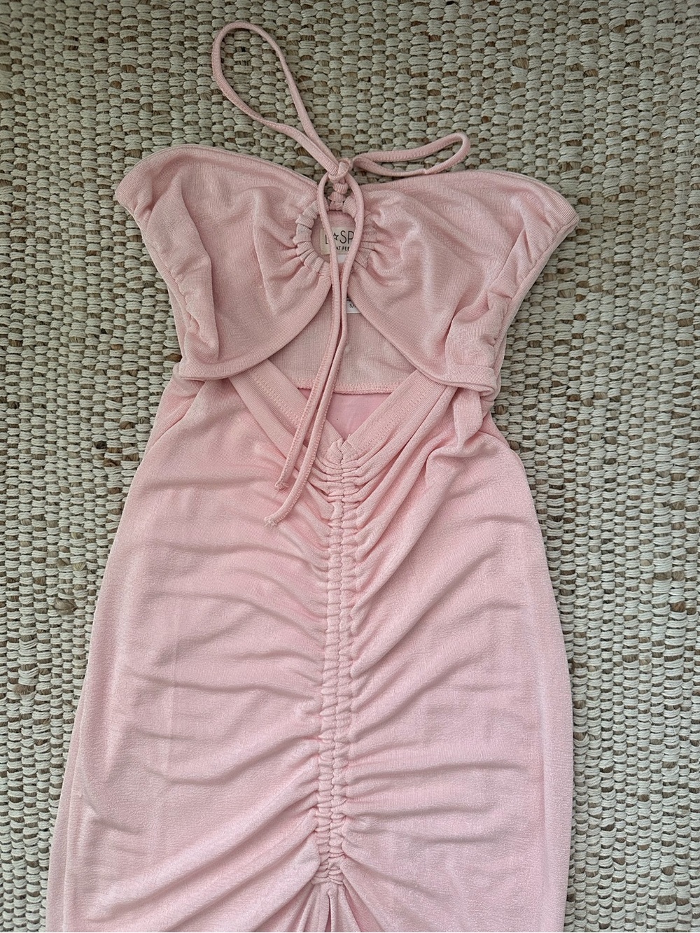 L*Space Pink Ruched Dress